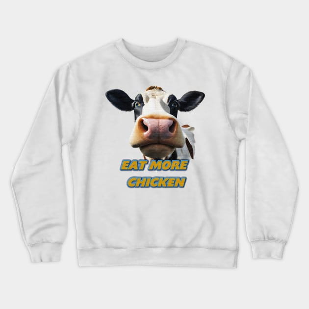 eat more chicken Crewneck Sweatshirt by JnS Merch Store